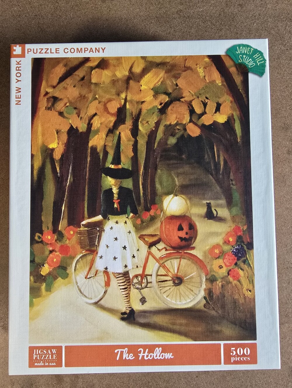 New York Puzzle Company 'The Hollow' 500-Piece Jigsaw Puzzle - Autumn Orange